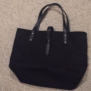 Black large forever 21 canvas tote
